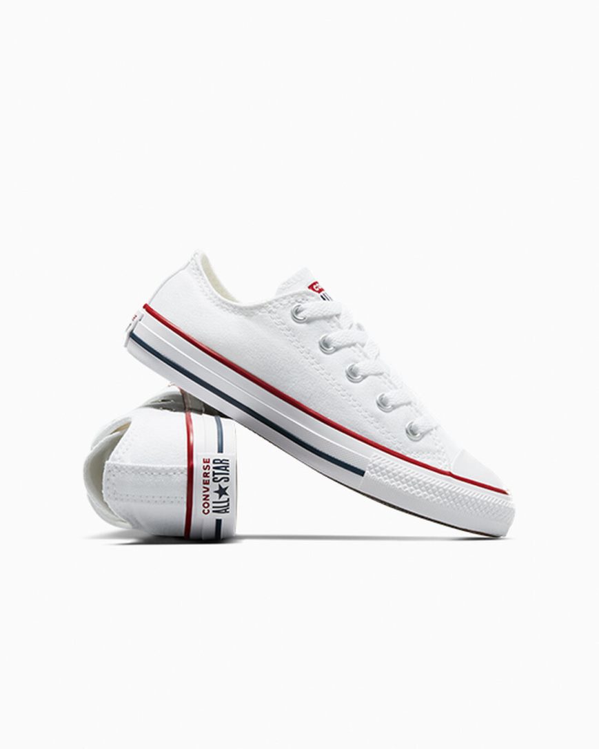 Tenis Converse Chuck Taylor All Star Classicos Cano Baixo Menino Branco | PT M03850T